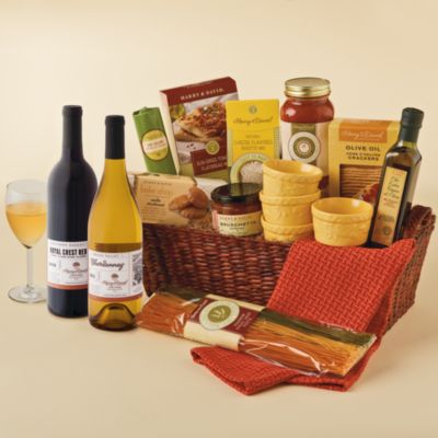Cucina D'Italia Gift Basket with Wine