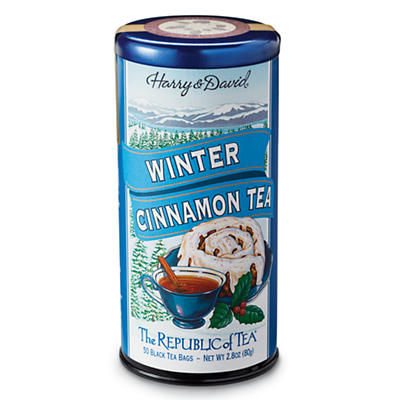 Harry & David and The Republic of Tea partner to bring you this lush, spiced Limited Edition Seasonal Tea. The holidays are a time of friends, family, traditions and big warm cups of tea. Winter Cinna