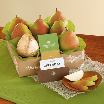 Send a fruit gift of exceptional pears for a special occasion with our Pick Your Occasion Royal Verano Pears. You can choose the message placard that arrives with this gift. So whether it's a Thinking