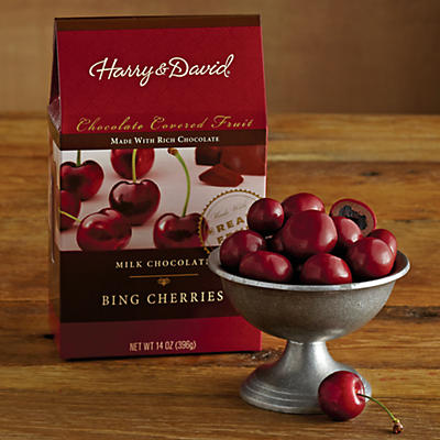 At Harry & David, we've worked tirelessly to create the perfect chocolate cherries. These candy confections-chocolate-covered dried cherries-are crafted using succulent Bing cherries that are carefull