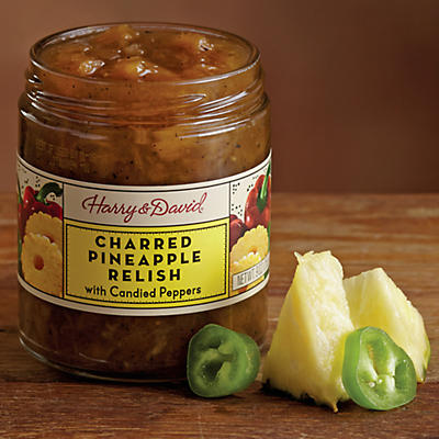 Our Charred Pineapple Relish is bursting with a sweet and spicy blend of ingredients. Featuring sweet pineapple, mango, jalapeños, and red bell pepper, you're sure to make this grilled pineapple 