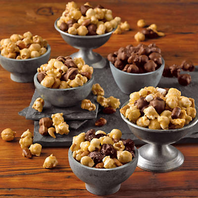 Our candymakers came up with the recipe for our exclusive Moose Munch Gourmet Popcorn in 1997. We never waver from that recipe, which calls for lots of butter, two kinds of corn, and even more indulge