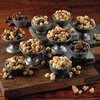 We invented Moose Munch Gourmet Popcorn in 1997. It's the perfect cross between chocolate-covered popcorn and caramel popcorn. We craft the rich, buttery gourmet treat in our own candy kitchens in sma