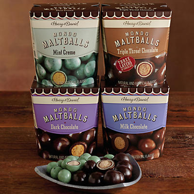 The sweet crunch and rich chocolate shell of maltballs make them a perennial favorite. We offer these sweet treats in a variety of delectable and satisfying flavors, including triple chocolate, mint c