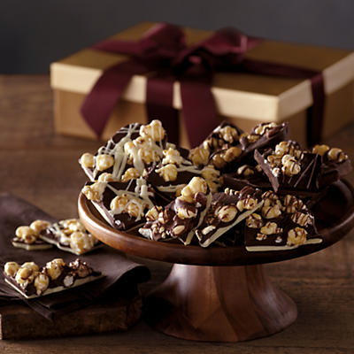 We craft Moose Munch Chocolate Bark in our Southern Oregon candy kitchen using the finest ingredients. Each one is a velvety blend of dark chocolate, rich milk chocolate, and sweet white chocolate lay
