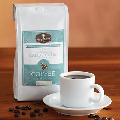One of our varied assortment of gourmet flavored coffee gifts, this whole bean coffee melds the fresh pop of peppermint with the silky depths of dark chocolate. Sweet and rich, this candy cane and cho