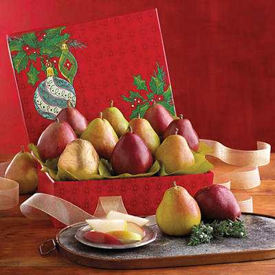 Our founders, Harry and David, began their business 80 years ago with pear gifts from their orchards. So we knew this one had to be an especially clear standout among fruit gifts the world over. We st