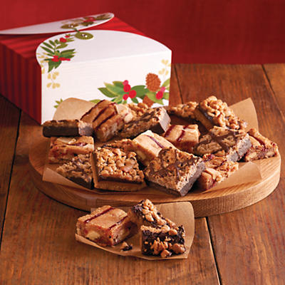 Send these delicious Christmas Brownies homemade in our Southern Oregon bakery as a thoughtful gourmet gift of the season. A delicious cross between cakes and cookies, these brownies make a perfect de