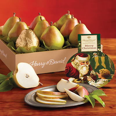 Our founders started selling Royal Riviera Pears over 80 years ago and they quickly became a holiday favorite. These exceptionally sweet pears are delicate and require a very specific climate to grow,