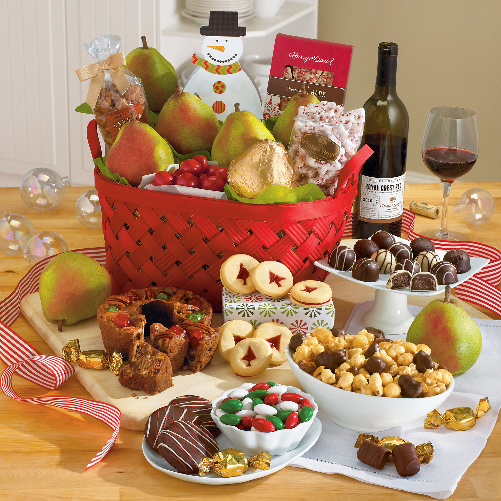 deluxe christmas gift basket with wine wine gifts deluxe christmas gift basket with wine wine gifts