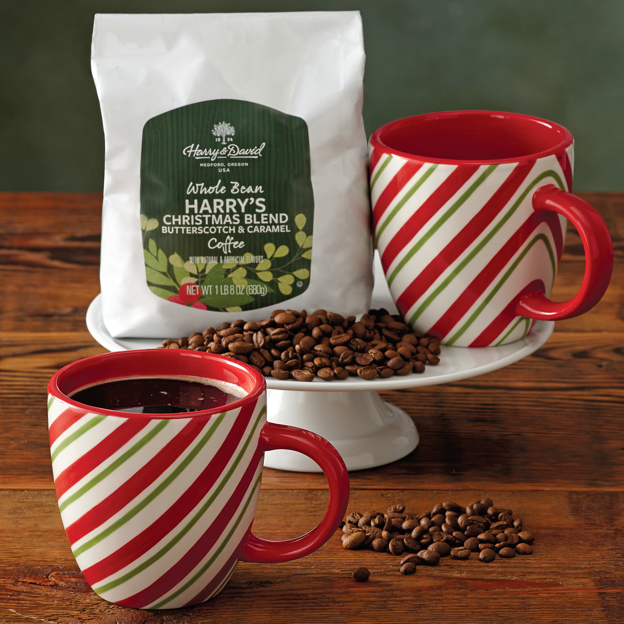 Holiday Coffee And Candy Cane Mug Gift Set Coffee Gifts