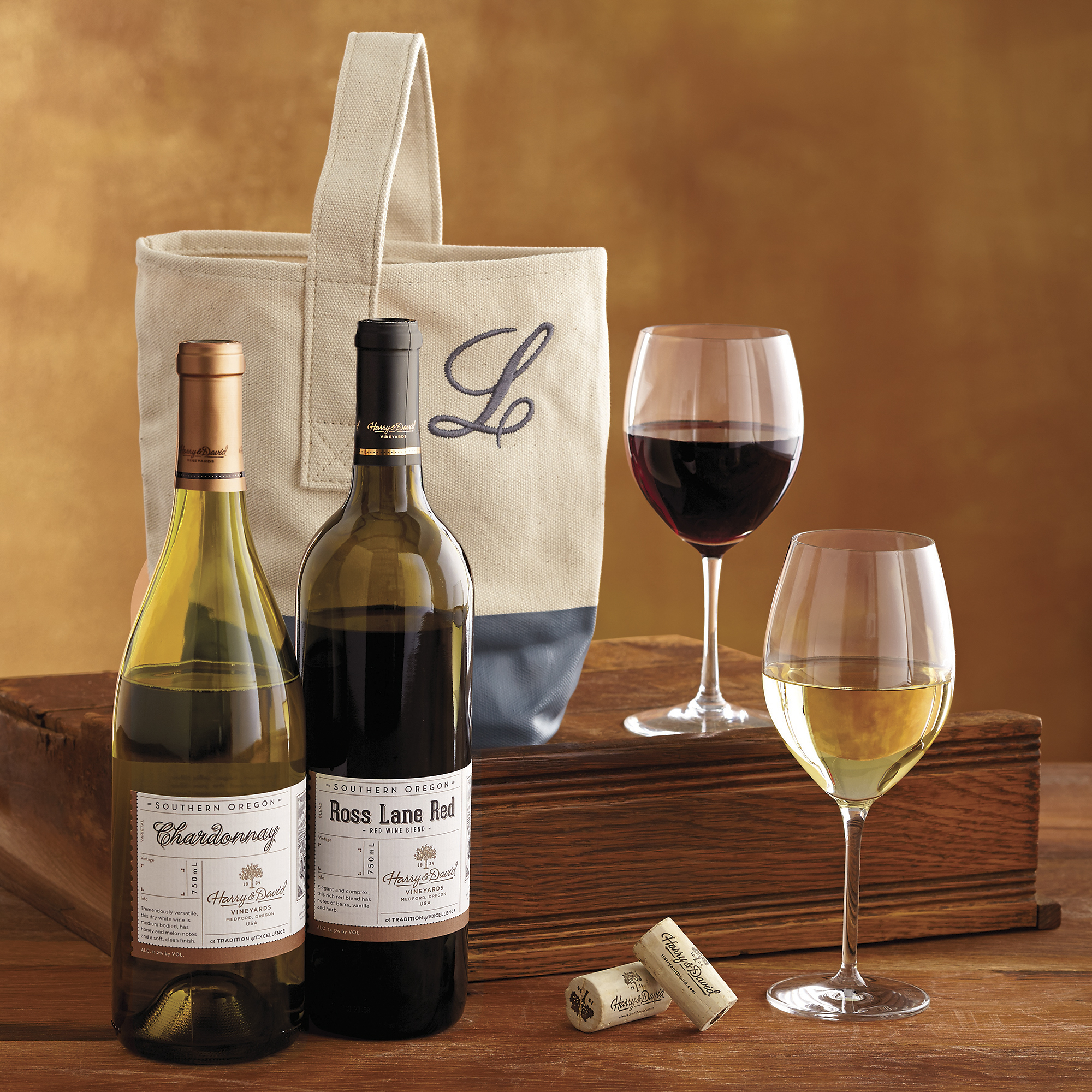 personalized wine gift tote harry david personalized wine gift tote harry david