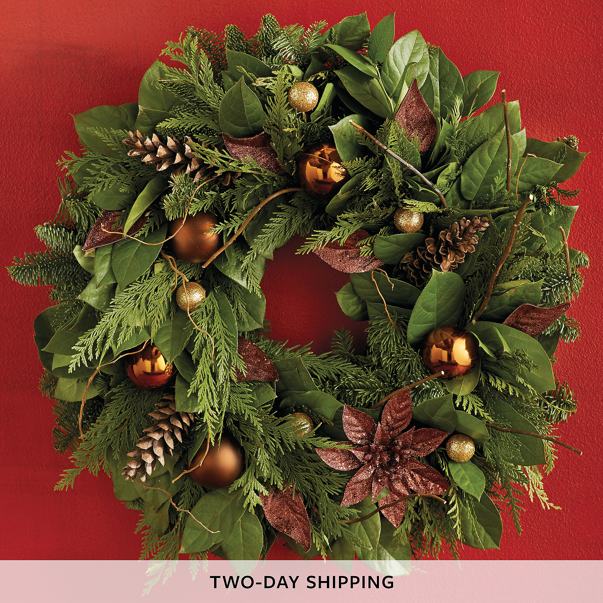 Rustic Copper Wreath Christmas Wreaths Delivered Harry & David