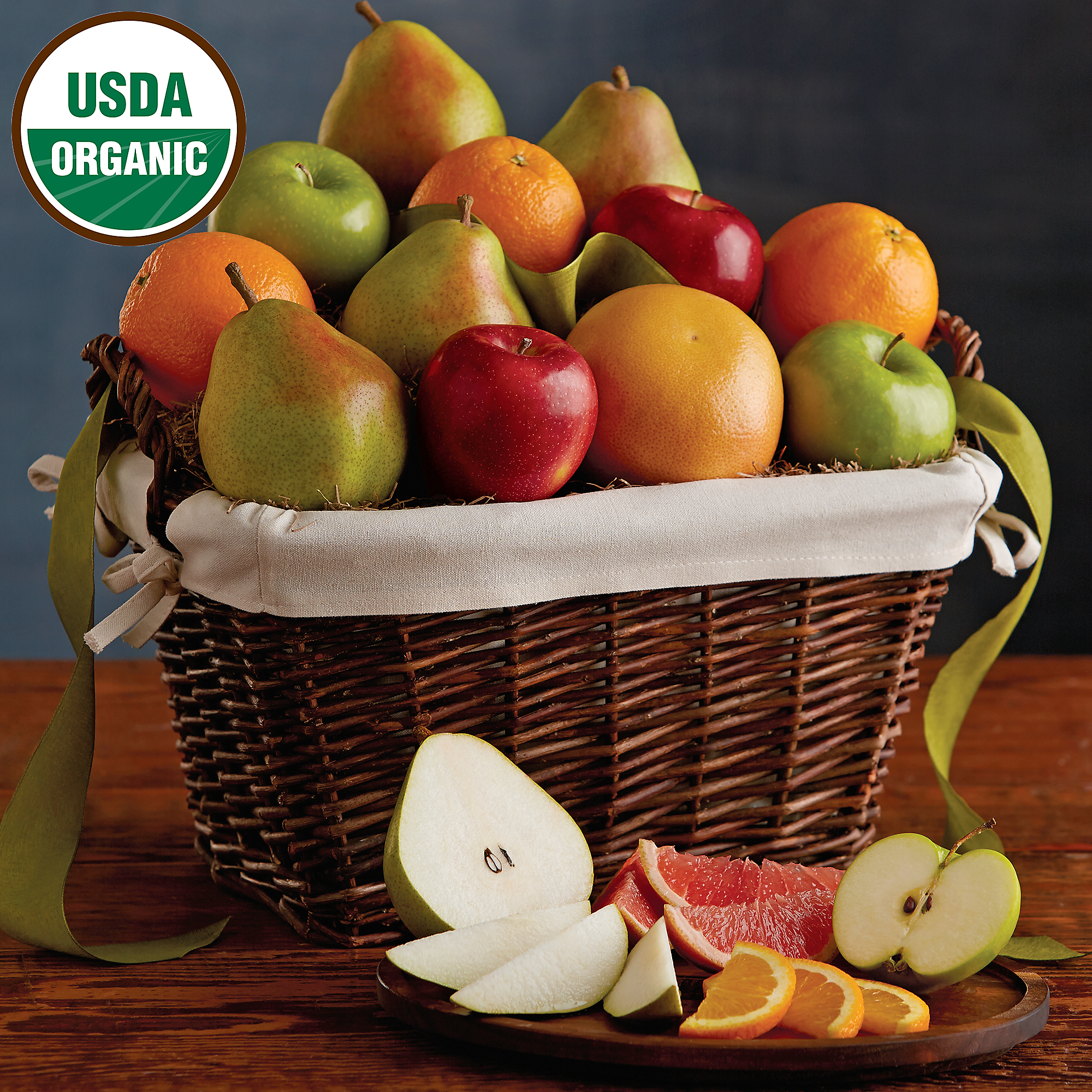 Organic Fruit Gift Basket Pears, Oranges, and More Harry & David