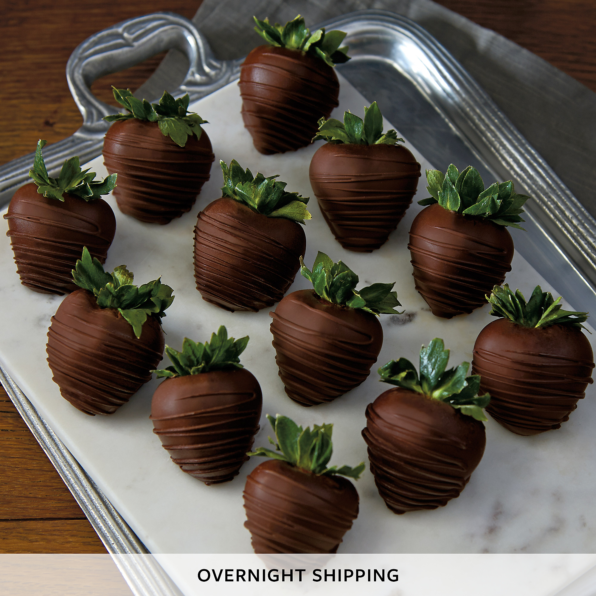 Dark ChocolateCovered Strawberries Delivery One Dozen