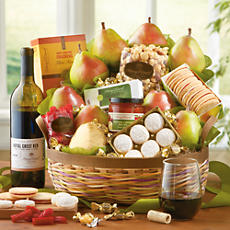 <span style=color:#bb0011>NEW</span> Crater Lake Gift Basket Deluxe with Wine