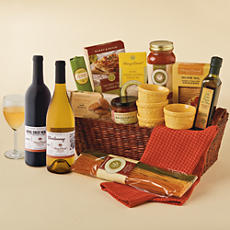 Cucina D'Italia Gift Basket with Wine