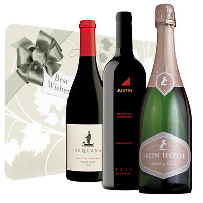 Wedding and Anniversary Wine Trio