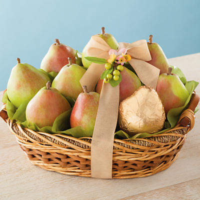 <span style=color:#bb0011>NEW</span> Gold Spring Pear Gift Basket