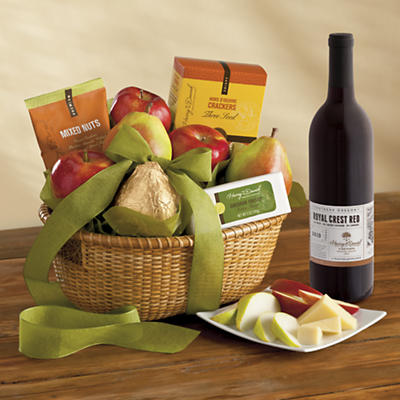 Roxy Ann Gift Basket Delight with Wine