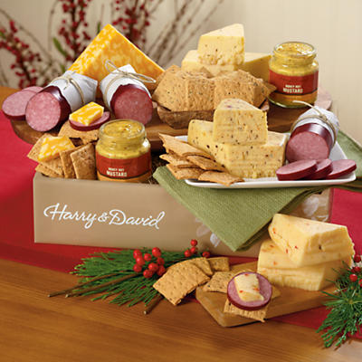 Sausage, Cheese and Crackers Gift Box Deluxe Sausage, Cheese and Crackers Gift Box Deluxe