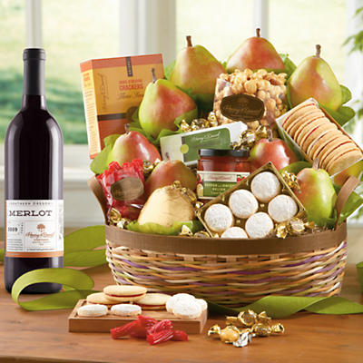 Crater Lake Gift Basket Deluxe with Wine Crater Lake Gift Basket Deluxe with Wine