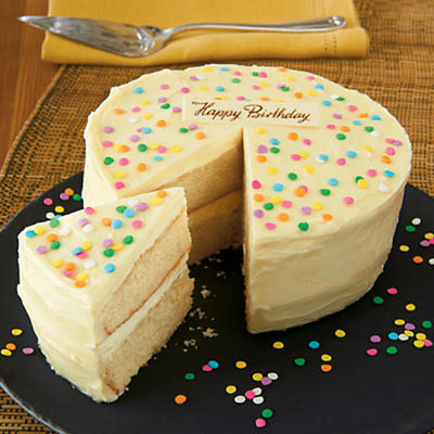 Classic White Birthday Cake Classic White Birthday Cake