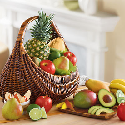 Fresh Fruit Gift Basket Deluxe Fresh Fruit Gift Basket Deluxe