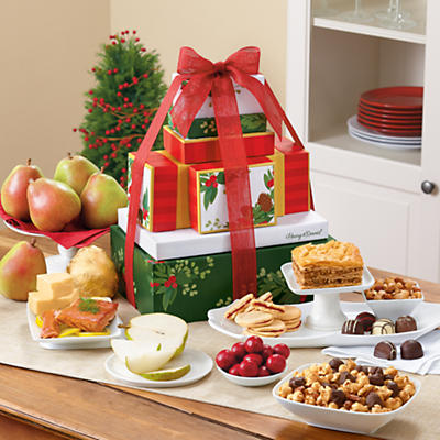 Holiday Tower of Treats® Gift Grand Classic Holiday Tower of Treats® Gift Grand Classic