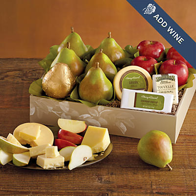 Deluxe Pears, Apples, and Cheese Gift - 13488