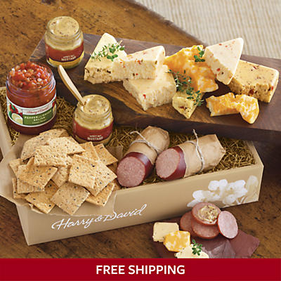 Sausage, Cheese and Crackers Gift Box Grand Deluxe Sausage, Cheese and Crackers Gift Box Grand Deluxe