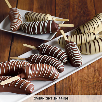 NEW Hand Dipped Chocolate Covered Bananas - One Dozen NEW Hand Dipped Chocolate Covered Bananas - One Dozen