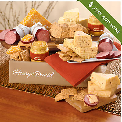 Sausage, Cheese and Crackers Gift Box Deluxe Sausage, Cheese and Crackers Gift Box Deluxe
