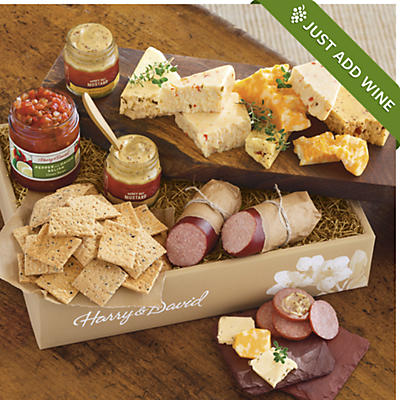 Sausage, Cheese and Crackers Gift Box Grand Deluxe Sausage, Cheese and Crackers Gift Box Grand Deluxe