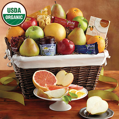 Deluxe Organic Fruit Gift Basket - 24495